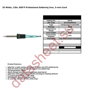 WP35 datasheet  